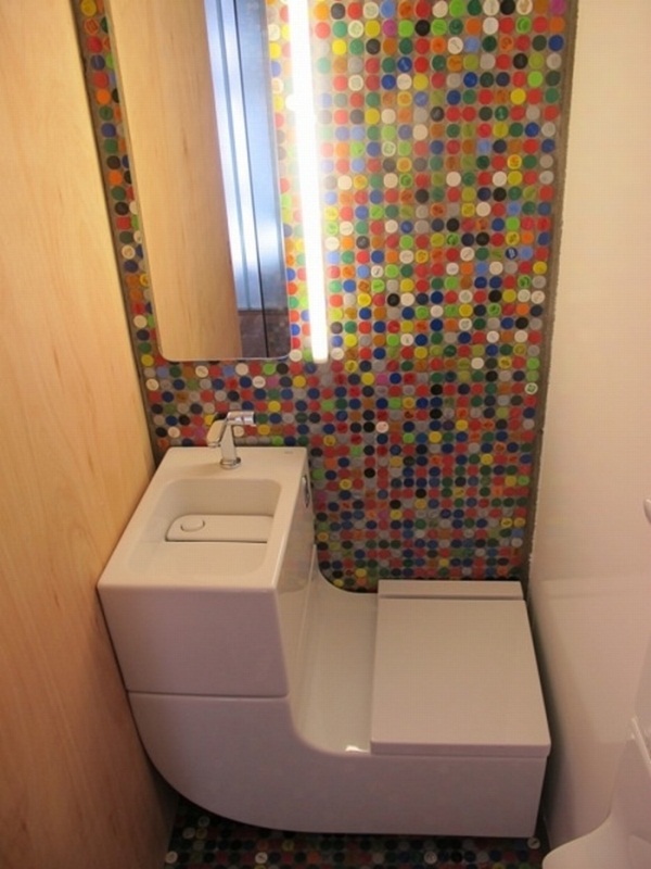 Wash Basin + Water Closet: Saving Water And Space