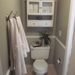 In each bath that has seperate water closetsmall water closet built-in  CABINET above toilet, to match that baths cabinetry. NOT SEE THRU DOOR,