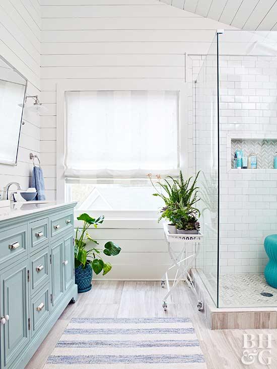 Space Saving Master Bath, bathroom