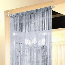 String Door Curtain Beads Divider Crystal Tassel Fringe Beaded Window Panel  deko