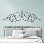 decalmile Headboard Wall Decal Bedroom Wall Art Stickers Removable