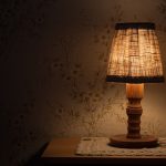 night table lamp light bedside table shining