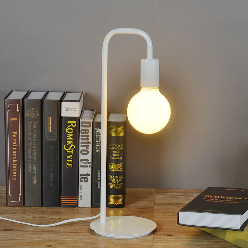 Desk Lamps Bedroom Bedside Reading Table Lamp Night Lighting Children  Learning Light Simple Fashion Iron Metal Paint Process