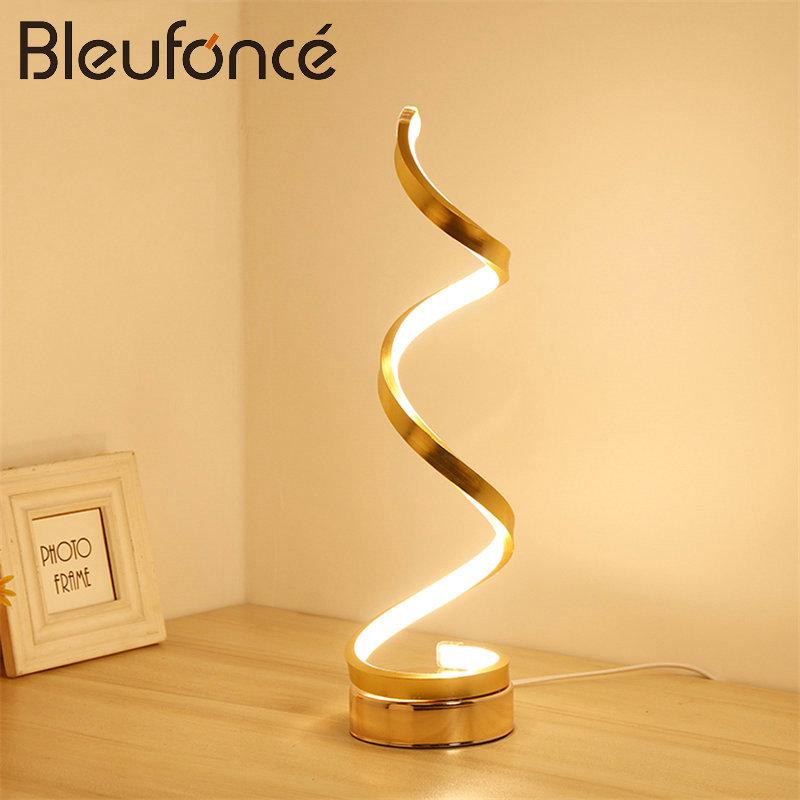 2019 Night Light Modern Creative Lighting Bedroom Bedside Table Lamp  Aluminum Home Decoration Lighting Nordic Style Desk Lamps BL218 From  Alluring,