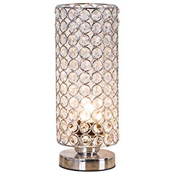 Image Unavailable. Image not available for. Color: ZEEFO Crystal Table Lamp,  Nightstand