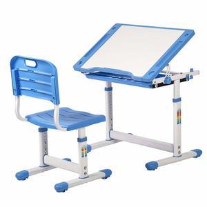 BestMassage Children Desk Kids Study Child School Adjustable Height  Childrens Table Chair Set