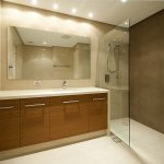 Best-Bathroom-Vanity-Lighting-for-Makeup-With-Vanity-5-Light -Fixture-and-Wall-Mounted-Mirror-On-Vanity-Sinks-and-Cabinets-with-Storage  - MAXK SHOP