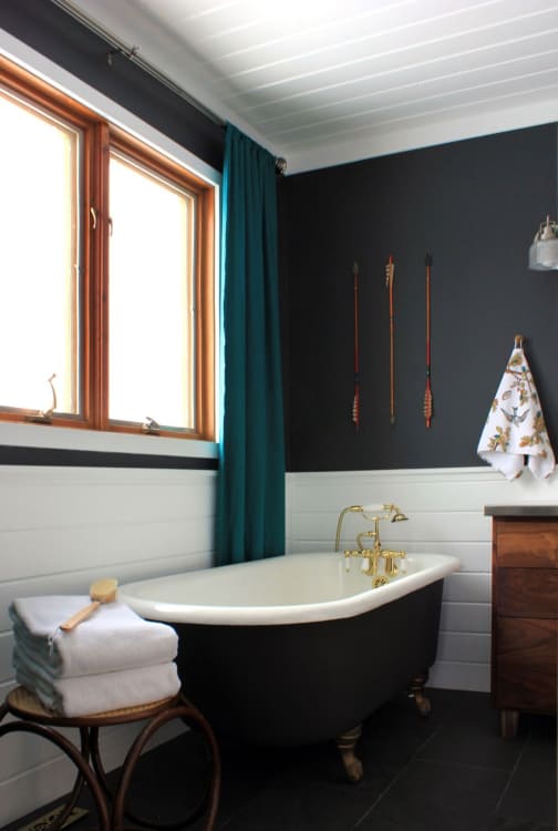 (Image credit: Our Humble Abode). When it comes to painting small bathrooms