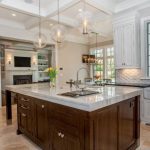 View in gallery Arteriors Caviar Pendant lights offer a gorgeous textural  and visual contrast to this kitchen in Chicago