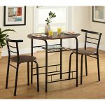 Image is loading Indoor-Bistro-Table-Chair-Set-3-Piece-Kitchen-