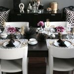 small shop for stone textile, modern glam table setting | dining