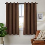 Amazon.com: Blackout Curtain 63 inch Long Bedroom Window Linen Look