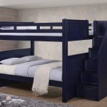 Dillon Full over Full Bunk Beds with Storage Stairs | DILLON Full Size Bunk  Bed with