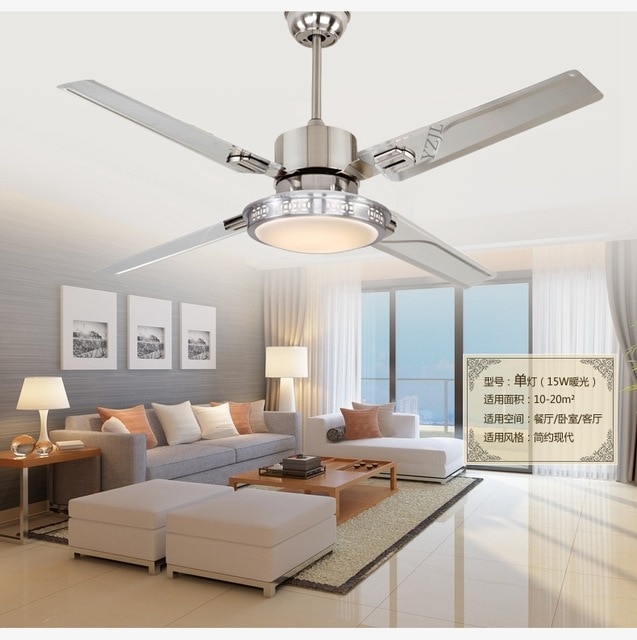 48inch remote control Ceiling fan lights LED bedroom ceiling lamp