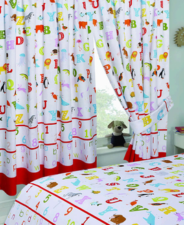 ABC, Alphabet Nursery Curtains 54s