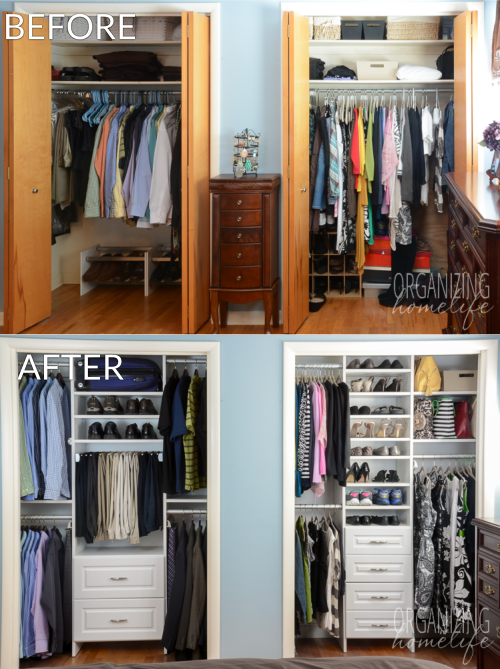 Try the best closet ideas for small
spaces on your closets: