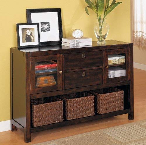 Buy Low Price Beautiful Storage Console Sofa Table W white console table  with storage baskets