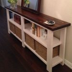 Rustic Farmhouse Console Sofa Table Entertainment by FatherofWood
