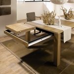 Dining Tables, %: amusing modern expandable dining table