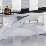 Extendable Modern Dining Table Contemporary Extendable Dining Table With  Glass Top And Metal Base