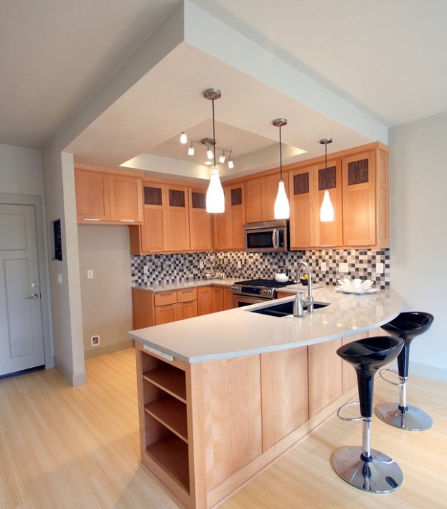 Great modern kitchen design for small space #modern #kitchen