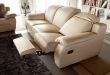 Modern Reclining Sofa Beige