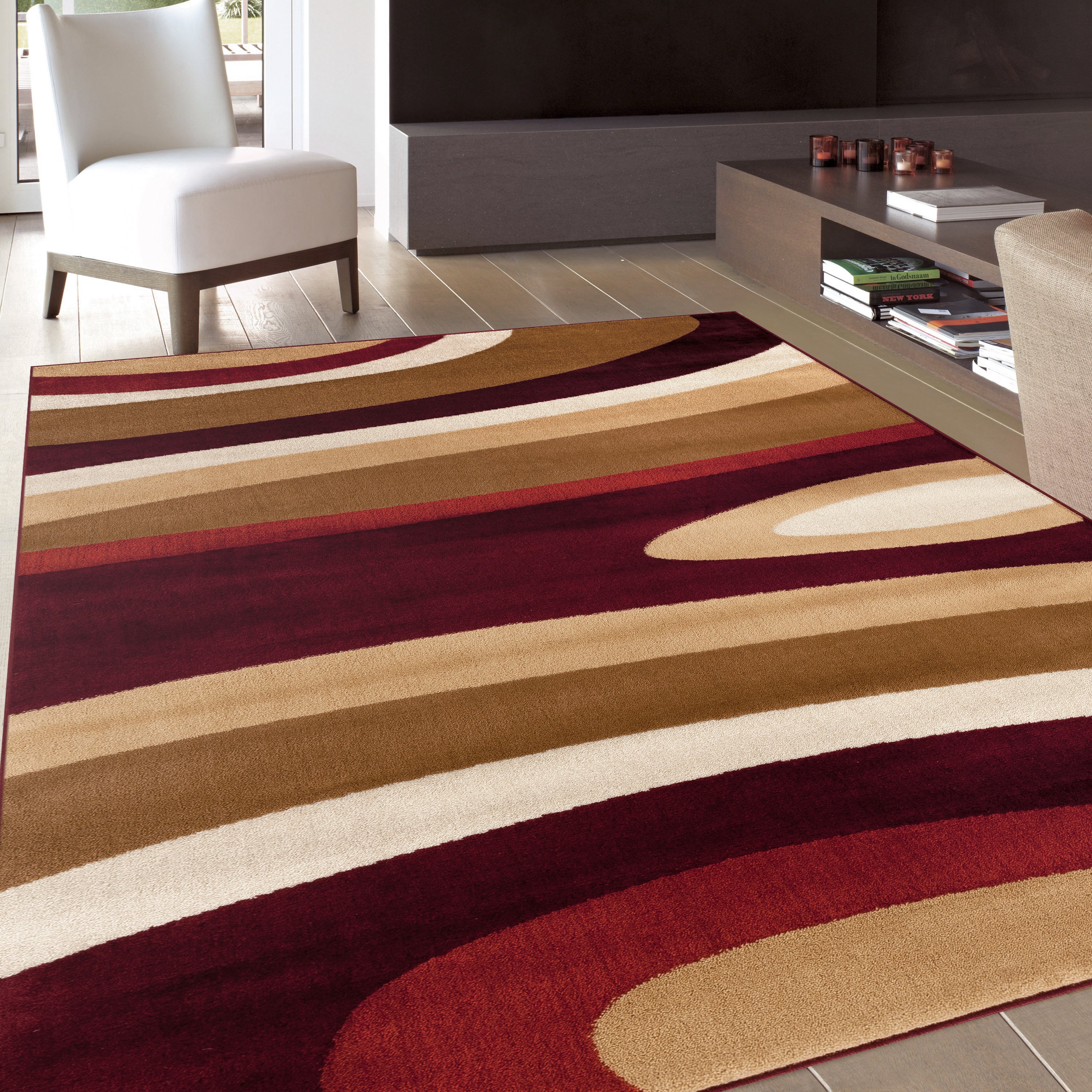 Abstract Contemporary Modern Area Rug