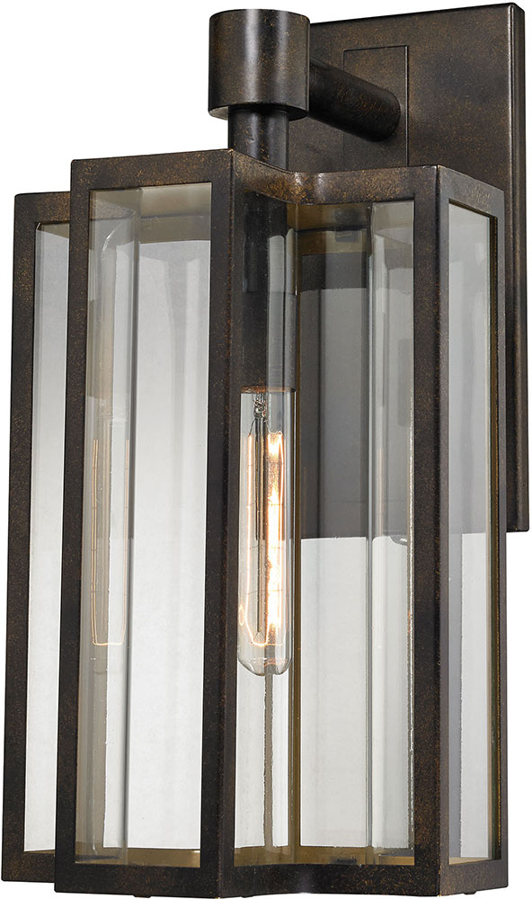 ELK 45146-1 Bianca Contemporary Hazelnut Bronze Outdoor Wall Light Fixture.  Loading zoom