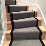 Contemporary Stair Runners Uk Grey Carpet Stair Runner With Black