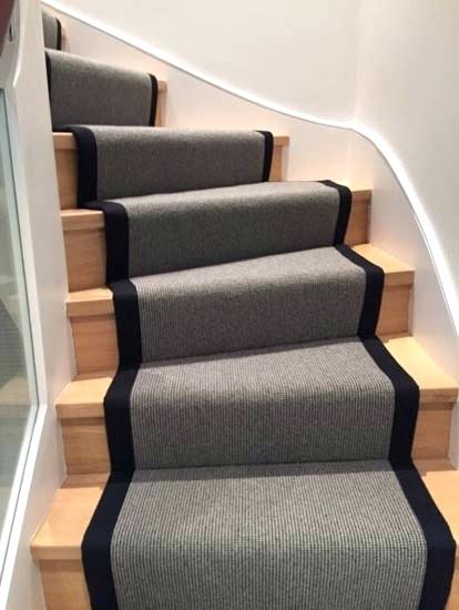 Contemporary Stair Runners Uk Grey Carpet Stair Runner With Black