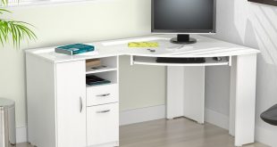 Inval Contemporary Laricina-white Corner Computer Desk - Walmart.com
