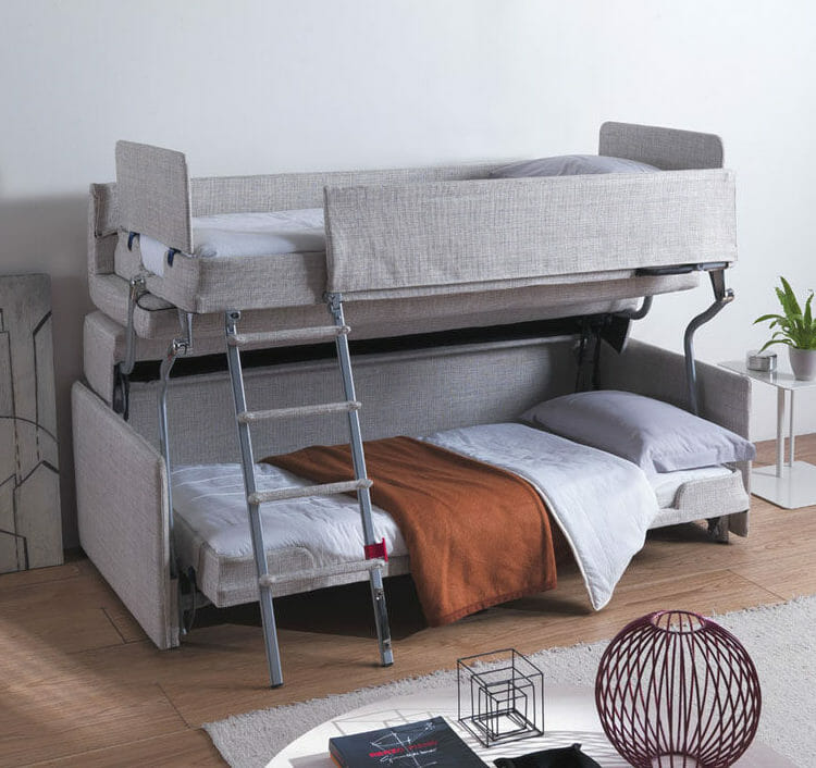 How modern convertible couch bunk
  bed  helps you to maximize space and
  great alternative for small homes?