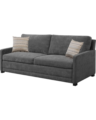 Shelby Queen Size Sleeper Sofa in Medium Gray - Serta