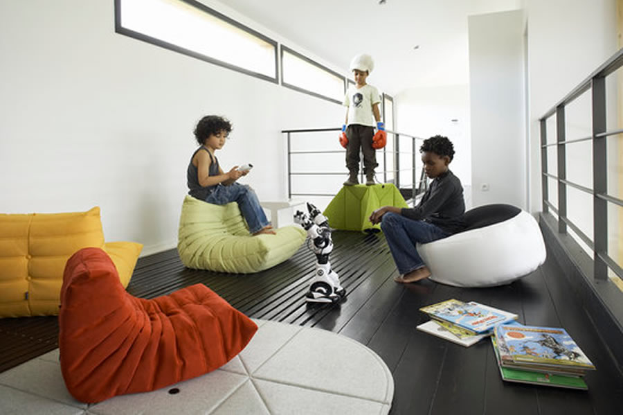 Cool and Fun Kids Seating Design for Home Interior Furniture, Les Minis by  Michel Ducaroy