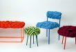 Cool seating design from the cloud collection with woven pattern