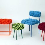 Cool seating design from the cloud collection with woven pattern