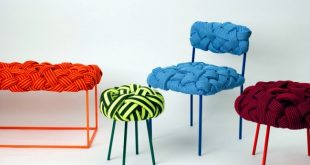 Cool seating design from the cloud collection with woven pattern