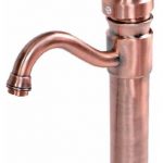 Antique Copper Bathroom Faucet Single Handle 11-3/4