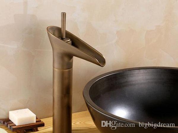 2019 2017 Antique Brass Bathroom Sink Faucet Widespread Antique