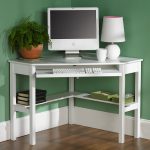 White Corner Computer Desk - perfect for a small space.