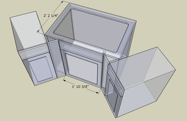 Corner Kitchen Sink Base Cabinet Dimensions photo - 8 Kitchen Corner, Ikea  Kitchen, Kitchen