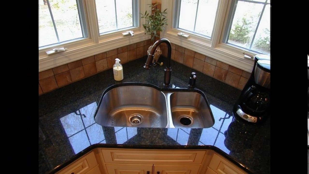 Corner kitchen sink cabinet designs