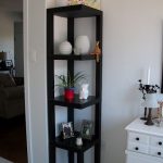 Live From B5: IKEA black tables turned into corner shelf unit. Perfect  solution for bedroom corner!!