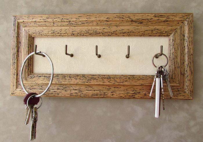 Distressed Key holder, Wall Mounted Key Hooks, Rustic Key Holder, Cottage  Decor,