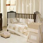 Traveller Location : Cream Sheeps Crib Bedding Collection 4 Pc Crib Bedding Set :  Modern : Baby