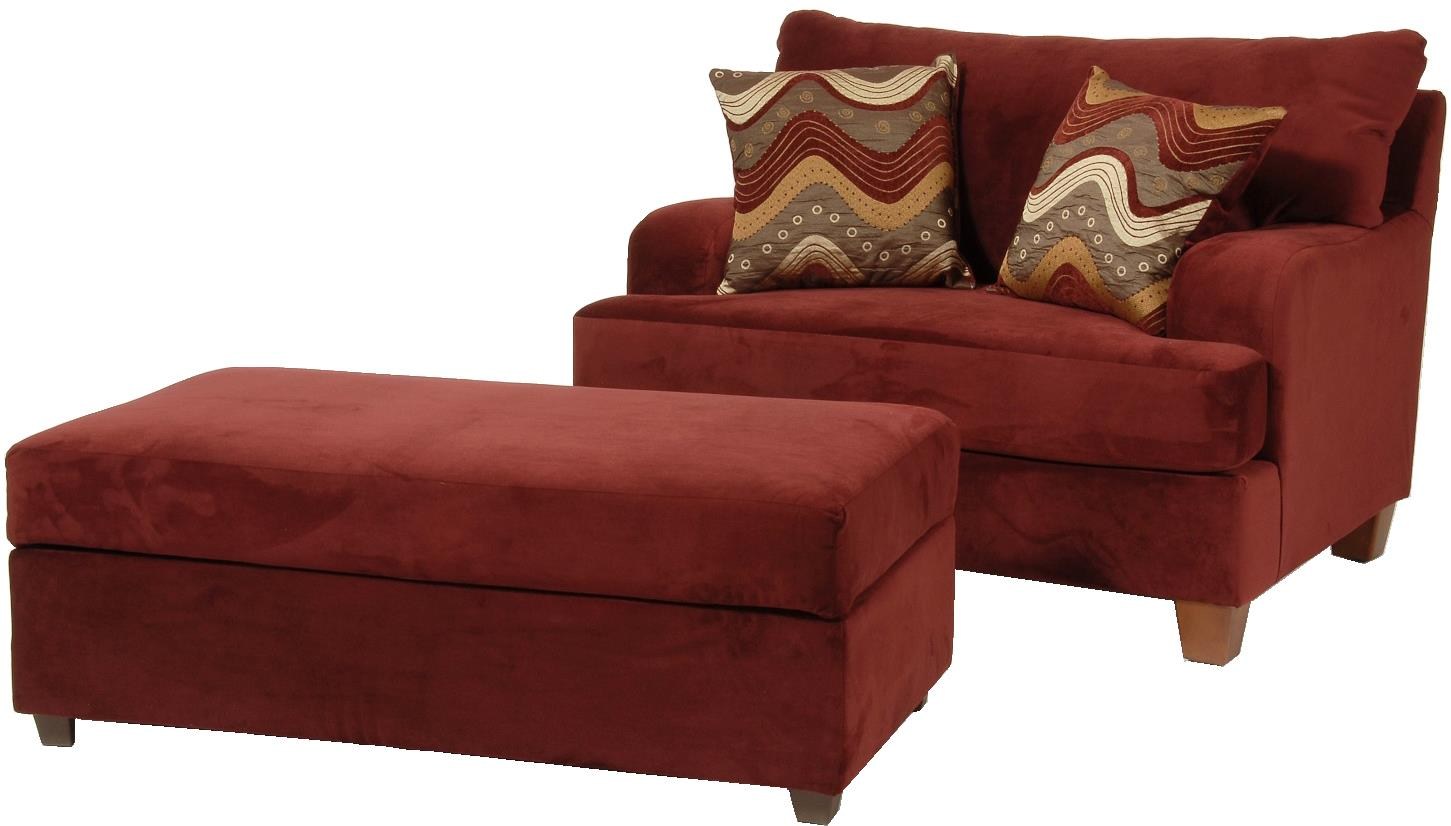 9200 Cuddle Chair and Storage Ottoman by Serta Upholstery by Hughes  Furniture