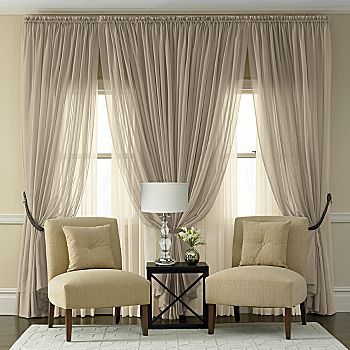 Neutral Curtains, Sheer Drapes, Sheer Curtains Bedroom, Classic Curtains