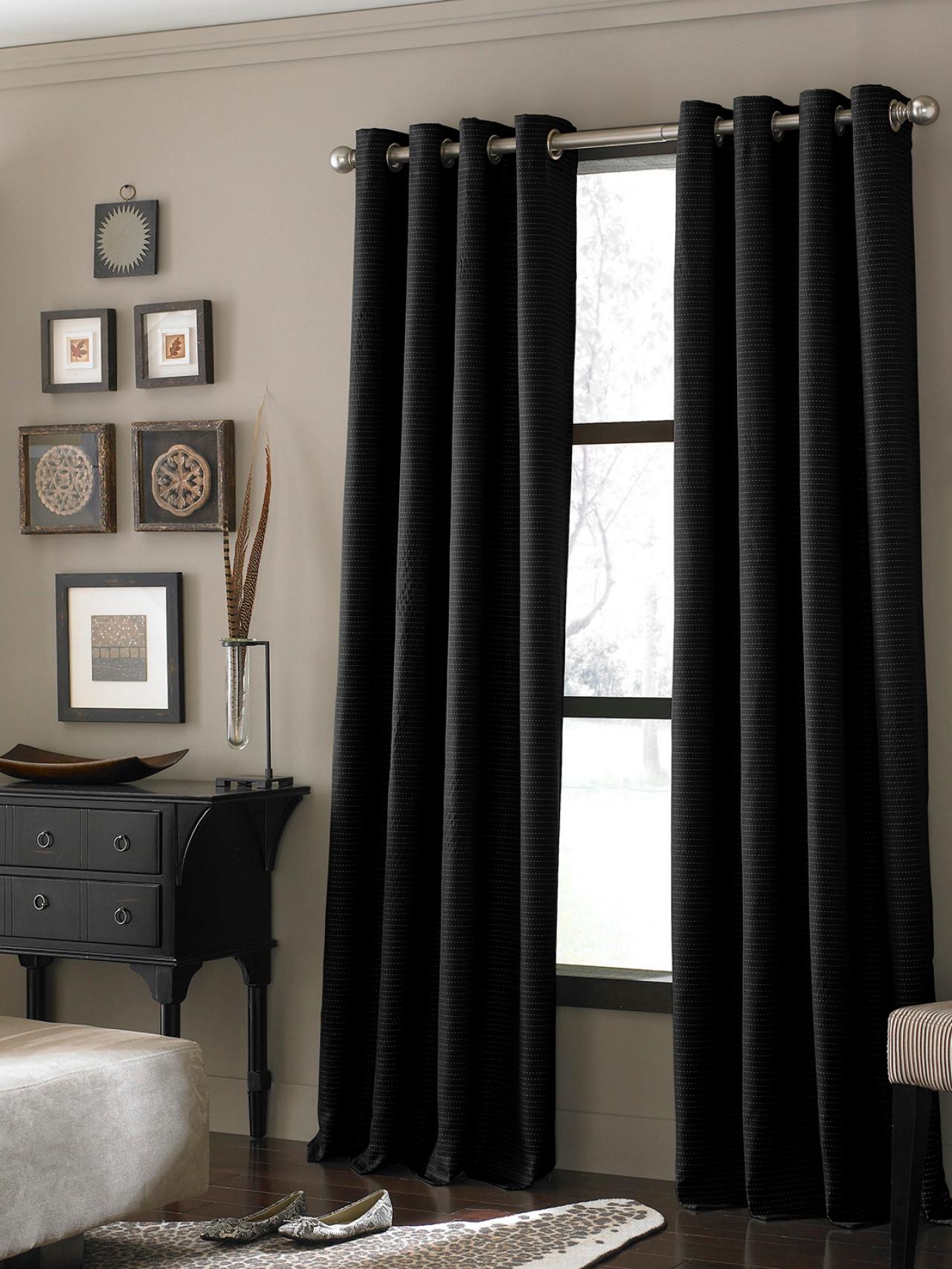 black-textured-curtains