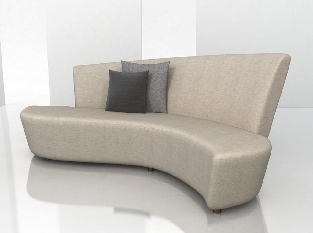 Ultra Modern Small Curved Sofa