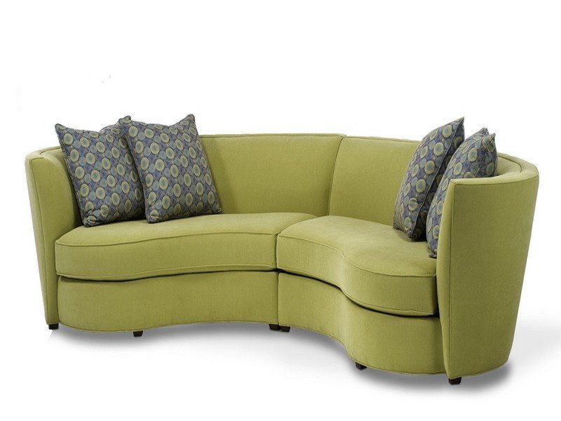 Small curved sectional sofa for small living room